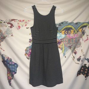 Madewell striped fit and flare dress. Never worn.